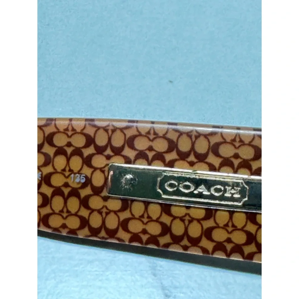 Coach Kendall S429 Tortoise Oval Eyeglasses Frames Signature Logo Logo Print